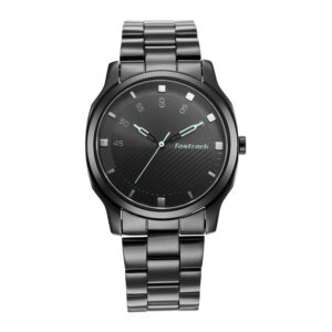 Home - 61VMO4oqi0L. SL1500 Fastrack Stunners Quartz Analog Black Dial Stainless Steel Strap Watch